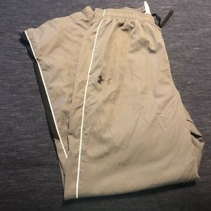 Gray and Black Under Armour Jogging Pants